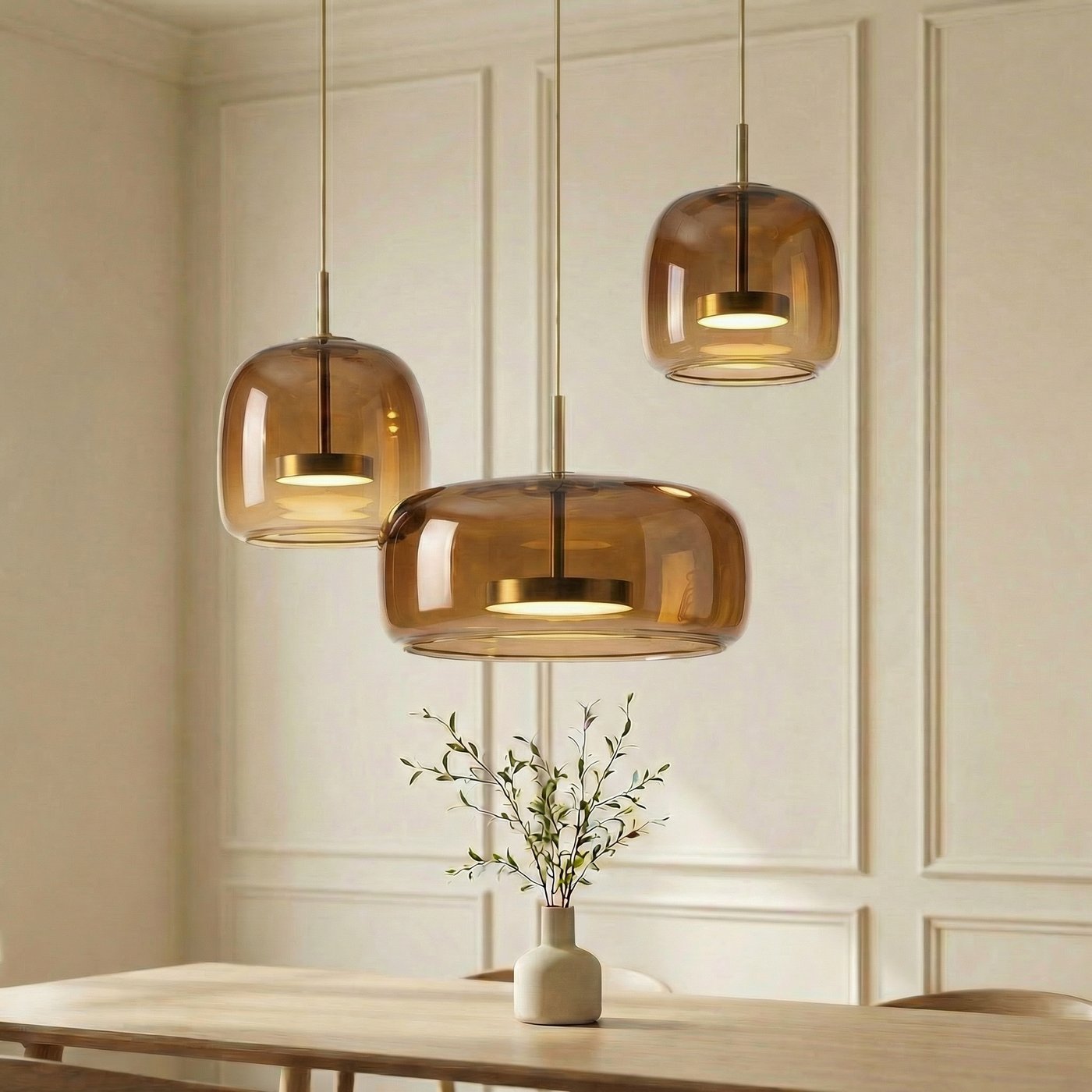 Astrid glass pendant lights by BO-HA