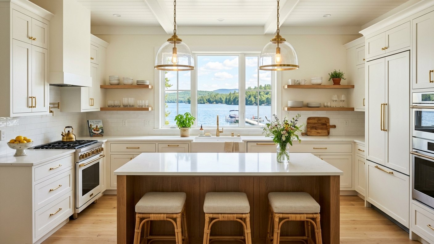 Refreshing a Dated Lake House Kitchen on a Budget