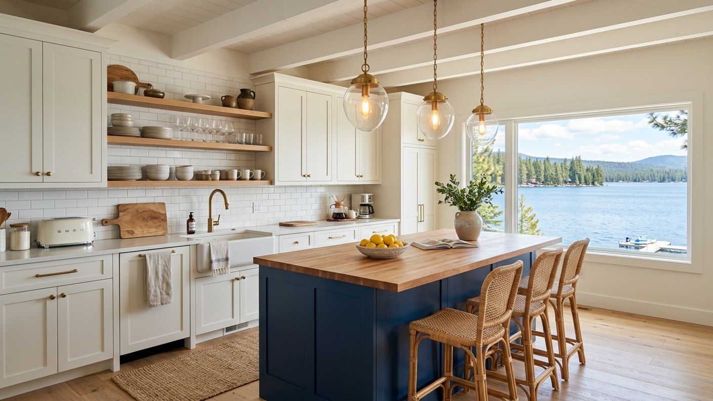 Cabinets for a Lake House Kitchen