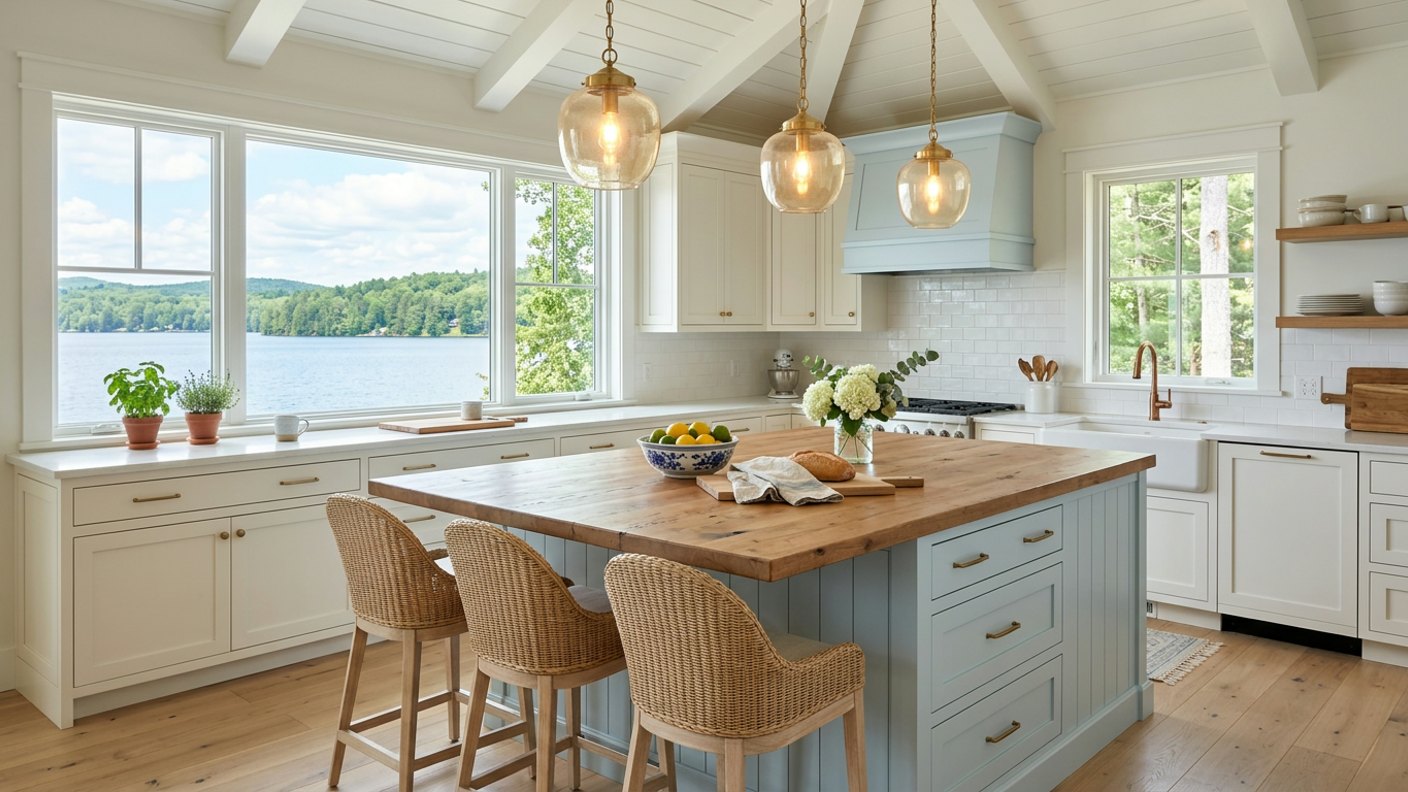 Lake House Kitchen Colors and Paint
