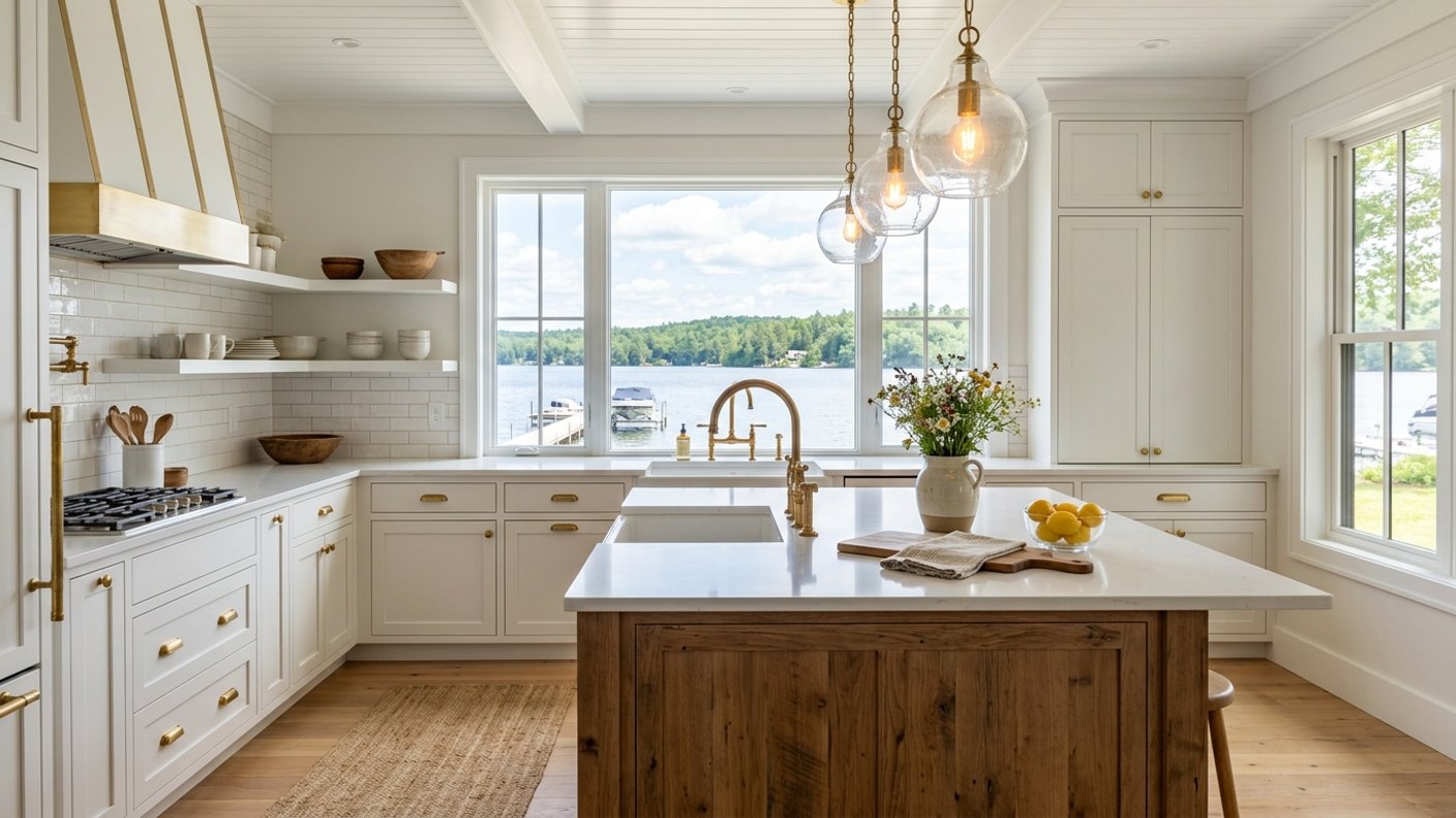Hardware and Fixtures for a Lake House Kitchen