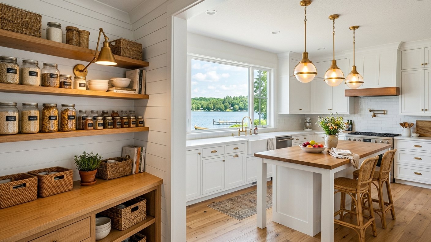 Pantry and Storage for a Seasonal Kitchen